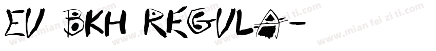 EU BKH Regula字体转换
